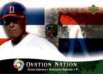 2006 Upper Deck Ovation - Ovation Nation #ON-DC Daniel Cabrera Front
