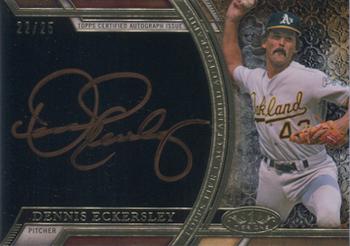 2015 Topps Tier One - Acclaimed Autographs Bronze Ink #AA-DEY Dennis Eckersley Front