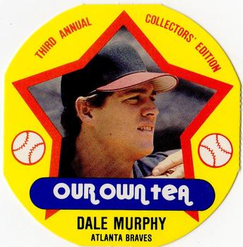1989 Our Own Tea Discs #20 Dale Murphy Front