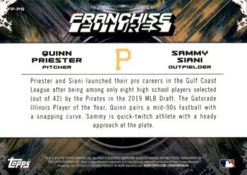 2019 Bowman Draft - Franchise Futures #FF-PS Sammy Siani / Quinn Priester Back