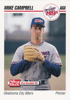 1992 SkyBox Team Sets AAA #307 Mike Campbell Front