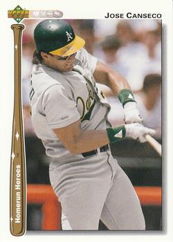 1992 Upper Deck - Homerun Heroes #HR1 Jose Canseco Front