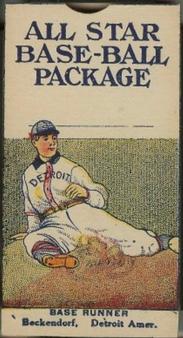 1910 J.H. Dockman & Son All-Star Baseball #NNO Heinie Beckendorf Front