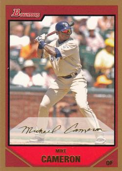 2007 Bowman - Gold #40 Mike Cameron Front