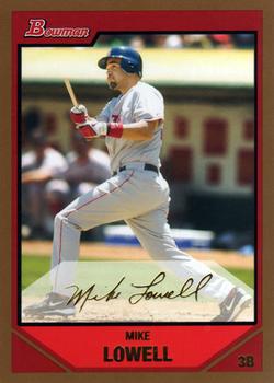 2007 Bowman - Gold #87 Mike Lowell Front
