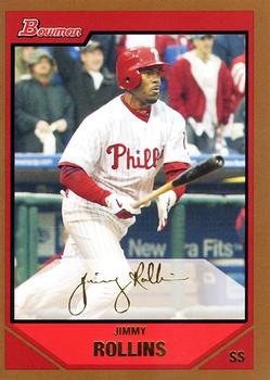 2007 Bowman - Gold #170 Jimmy Rollins Front