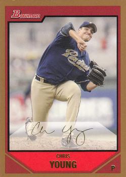 2007 Bowman - Gold #199 Chris Young Front