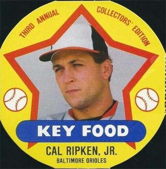 1989 Key Food Discs #16 Cal Ripken, Jr. Front