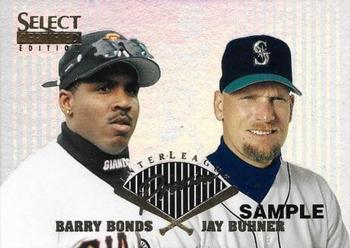 1996 Select Certified - Interleague Preview Samples #9 Barry Bonds / Jay Buhner Front