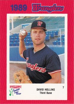 1989 Rock's Dugout Wichita Wranglers Red Border #NNO Dave Hollins Front
