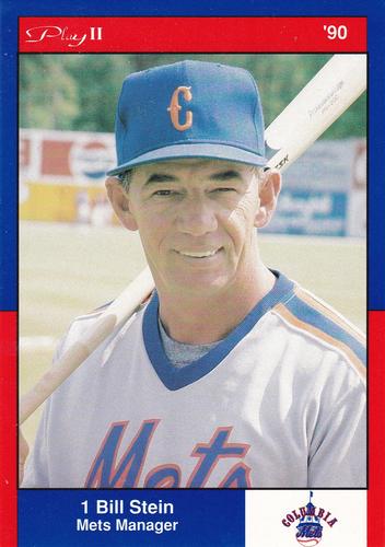 1990 Play II Columbia Mets Postcards #1 Series I Bill Stein Front