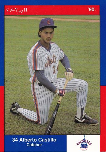 1990 Play II Columbia Mets Postcards #2 Series I Alberto Castillo Front