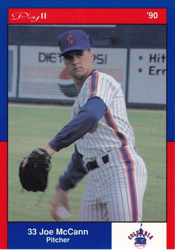 1990 Play II Columbia Mets Postcards #5 Series I Joe McCann Front