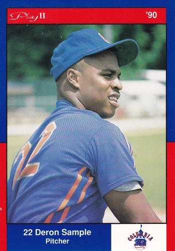 1990 Play II Columbia Mets Postcards #1 Series II Deron Sample Front