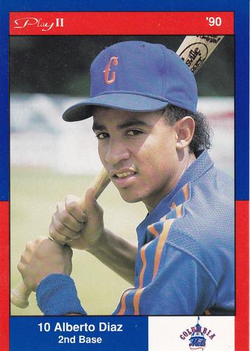 1990 Play II Columbia Mets Postcards #2 Series III Alberto Diaz Front