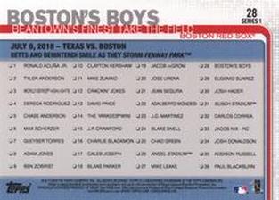 2019 Topps On-Demand Mini #28 Boston's Boys Back
