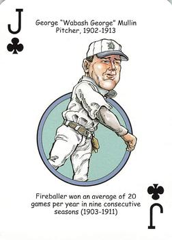 2006 Hero Decks Detroit Tigers Baseball Heroes Playing Cards #J♣ George Mullin Front