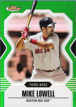 2007 Finest - Green Refractors #92 Mike Lowell Front