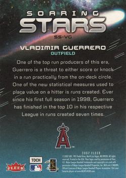 2007 Fleer - Soaring Stars #SS-VG Vladimir Guerrero Back