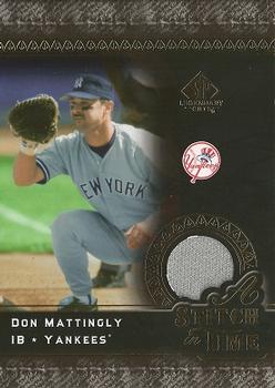 2007 SP Legendary Cuts - A Stitch in Time Memorabilia #ST-DM Don Mattingly Front