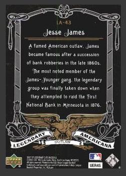 2007 SP Legendary Cuts - Legendary Americana #LA-43 Jesse James Back
