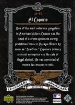 2007 SP Legendary Cuts - Legendary Americana #LA-67 Al Capone Back