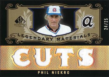 2007 SP Legendary Cuts - Legendary Materials Quad #LM-PN Phil Niekro Front