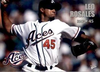 2009 MultiAd Reno Aces #26 Leo Rosales Front