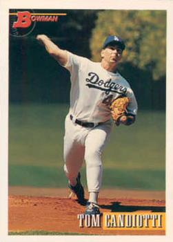 1993 Bowman #322 Tom Candiotti Front