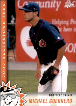 2009 MultiAd Hagerstown Suns #26 Michael Guerrero Front