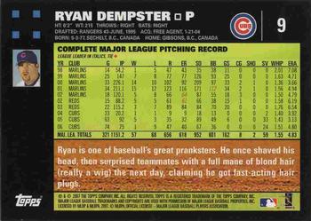 2007 Topps - 1st Edition #9 Ryan Dempster Back
