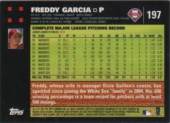 2007 Topps - 1st Edition #197 Freddy Garcia Back