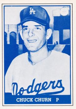 1980 TCMA 1959 Los Angeles Dodgers Blue #037 Chuck Churn Front