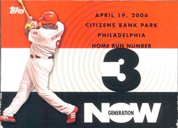 2007 Topps - Generation Now #GN3 Ryan Howard Front