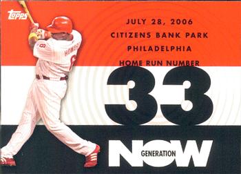 2007 Topps - Generation Now #GN33 Ryan Howard Front