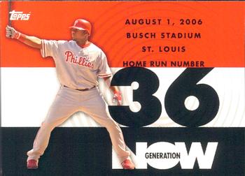2007 Topps - Generation Now #GN36 Ryan Howard Front