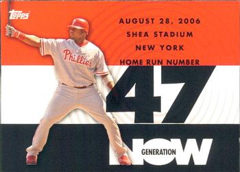 2007 Topps - Generation Now #GN47 Ryan Howard Front