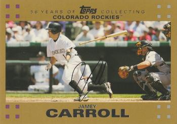 2007 Topps - Gold #89 Jamey Carroll Front