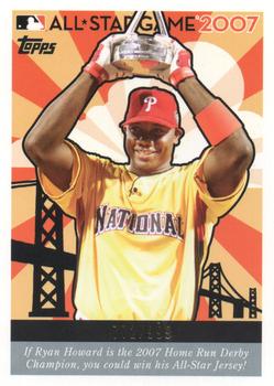 2007 Topps - Home Run Derby Contest #NNO Ryan Howard Front