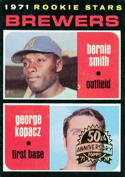 2020 Topps Heritage - 50th Anniversary Buybacks #204 Brewers Rookies - Bernie Smith / George Kopacz Front