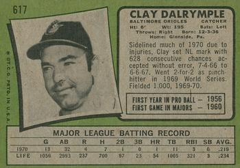 2020 Topps Heritage - 50th Anniversary Buybacks #617 Clay Dalrymple Back