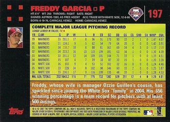 2007 Topps - Red Back #197 Freddy Garcia Back