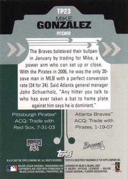 2007 Topps - Trading Places #TP23 Mike Gonzalez Back