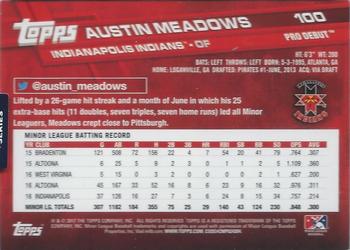 2020 Topps Archives Signature Series - Austin Meadows #100 Austin Meadows Back