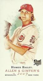 2007 Topps Allen & Ginter - Mini No Card Number #NNO Homer Bailey Front