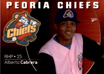 2009 MultiAd Peoria Chiefs #9 Alberto Cabrera Front