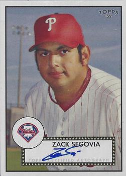 2007 Topps Rookie 1952 Edition - Signatures #52S-ZS Zack Segovia Front