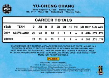 2020 Donruss - Independence Day #259 Yu Chang Back