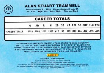 2020 Donruss - Season Stat Line #225 Alan Trammell Back
