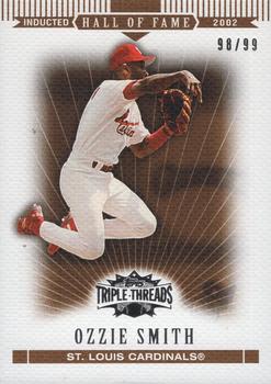 2007 Topps Triple Threads - Gold #96 Ozzie Smith Front